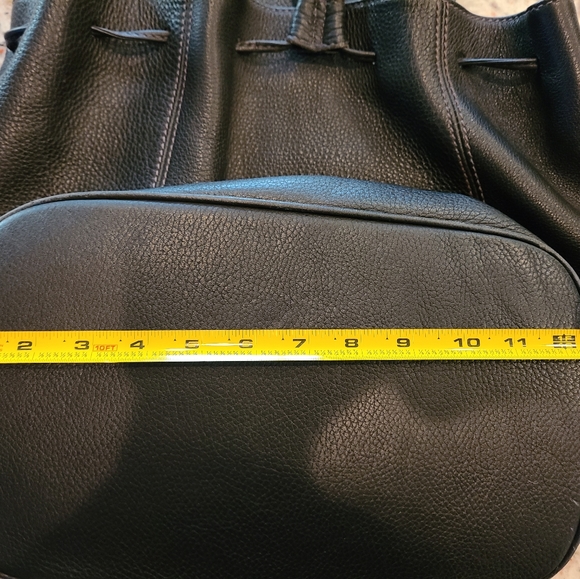 COACH Vintage BACKPACK "RARE" Natural Grain Leather Black  Med/Large - Picture 9 of 9